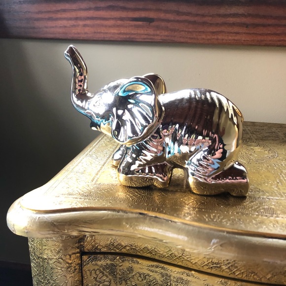 Accents Gold Elephant Statue Poshmark